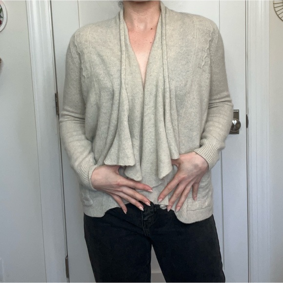 Soft Romantic Cream Curtain Cardigan - Picture 10 of 10